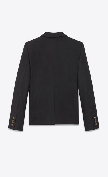 Felt blazer with Saint Laurent badge